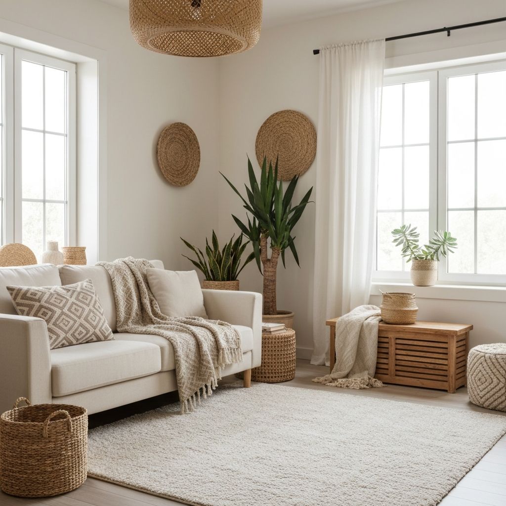 Bohemian minimalist interior